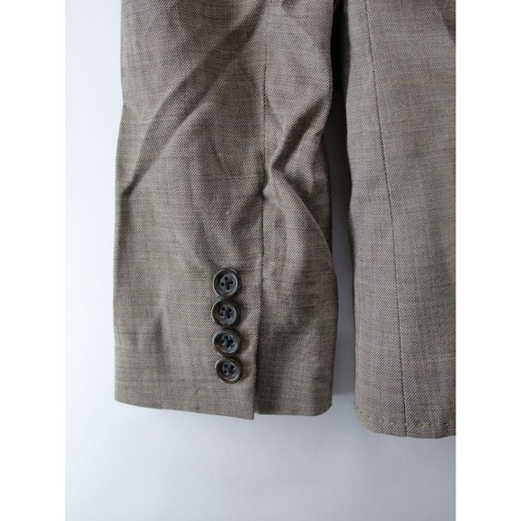 Banana Republic Women's Gray Button Blazer   98% WOOL Size Strech 2 - Picture 4 of 7